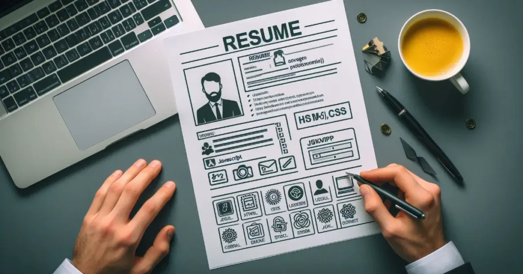 Simple web developer resume prepared for internship application in Bahria Town Rawalpindi.